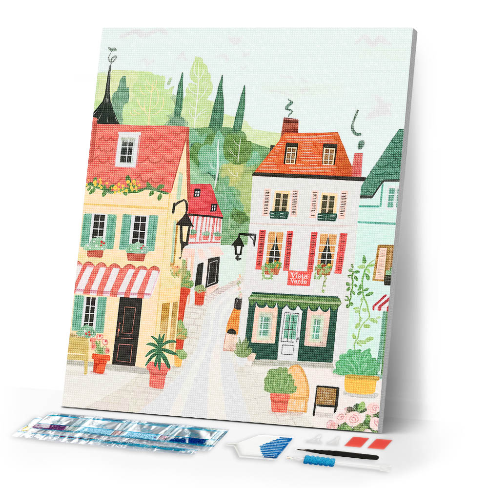 Diamond Painting - Green View Village