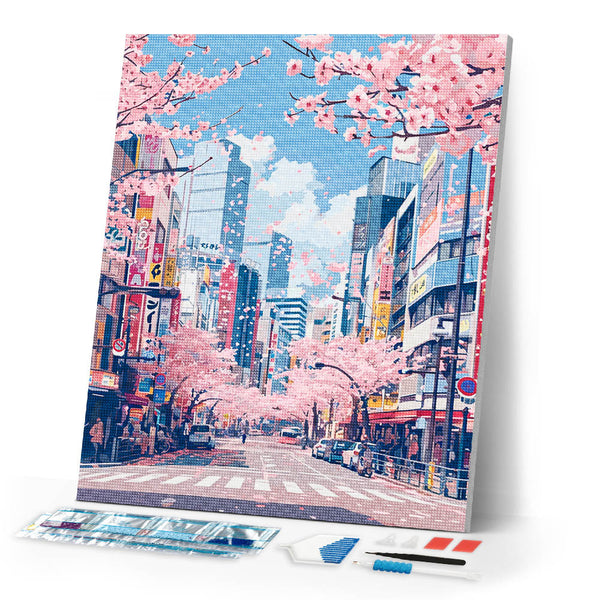 Diamond Painting - Tokyo Cherry Blossoms