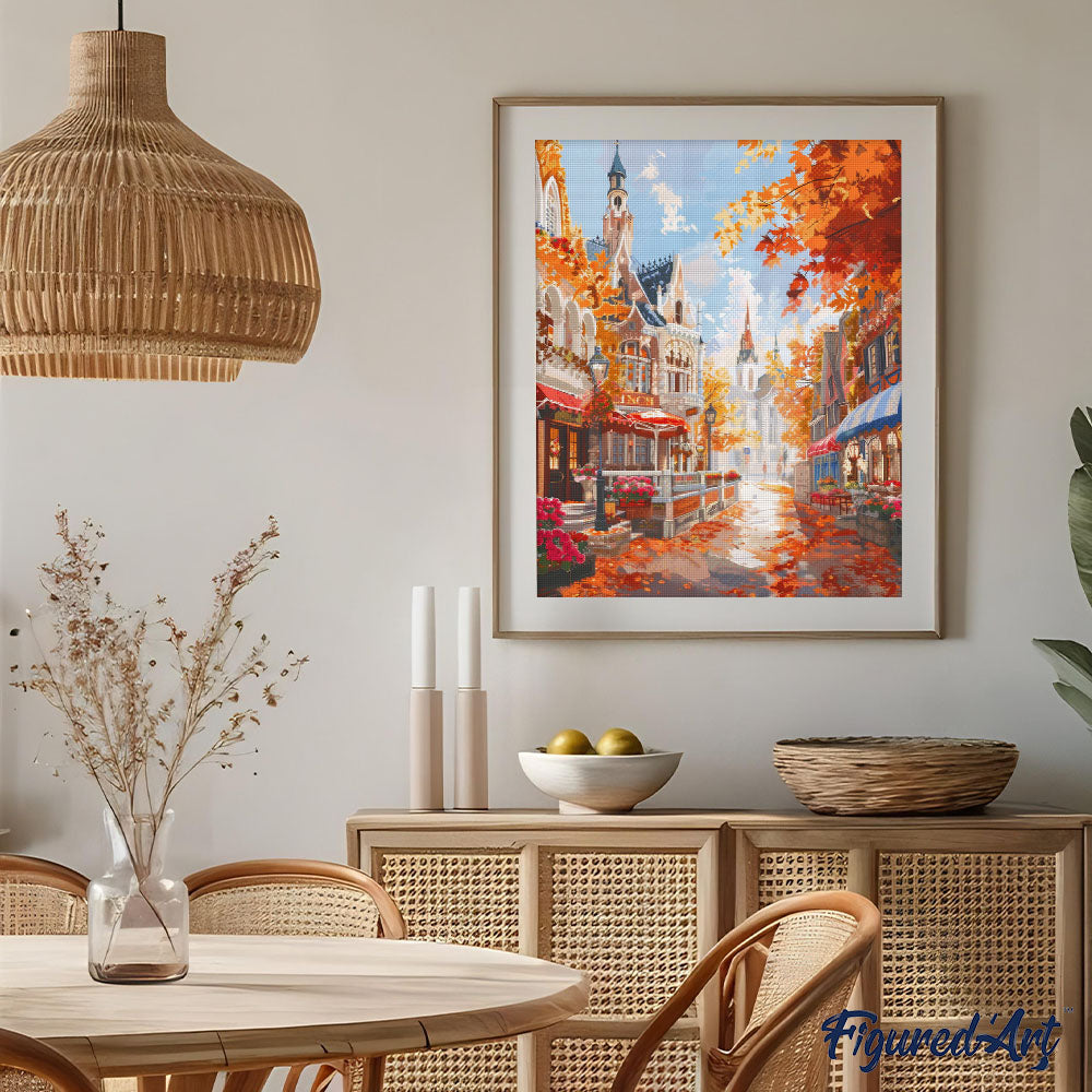 Diamond Painting - Old Town Golden Season