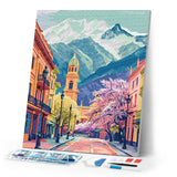 Diamond Painting - Colorful Alpine Village