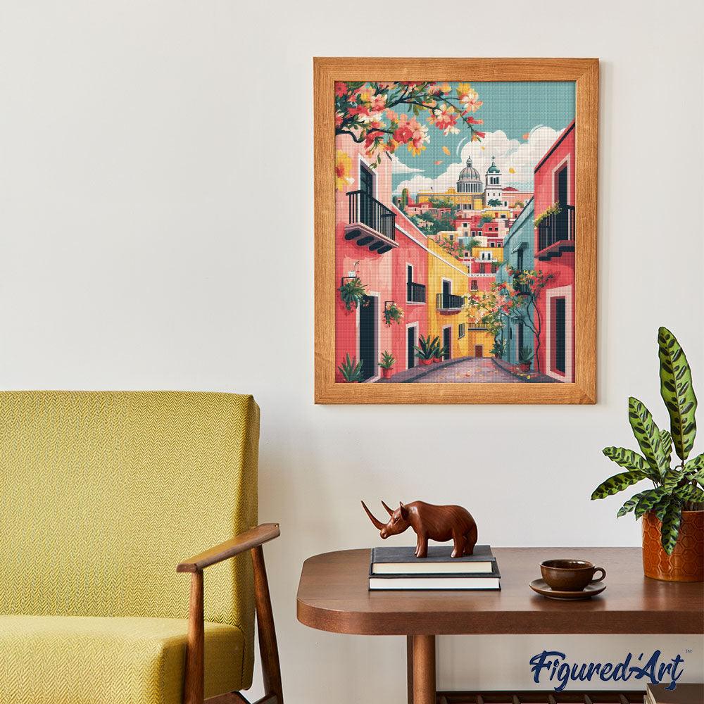 Diamond Painting - Vivid Mediterranean Alley