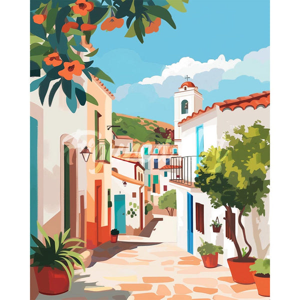 Diamond Painting - Mediterranean Alley