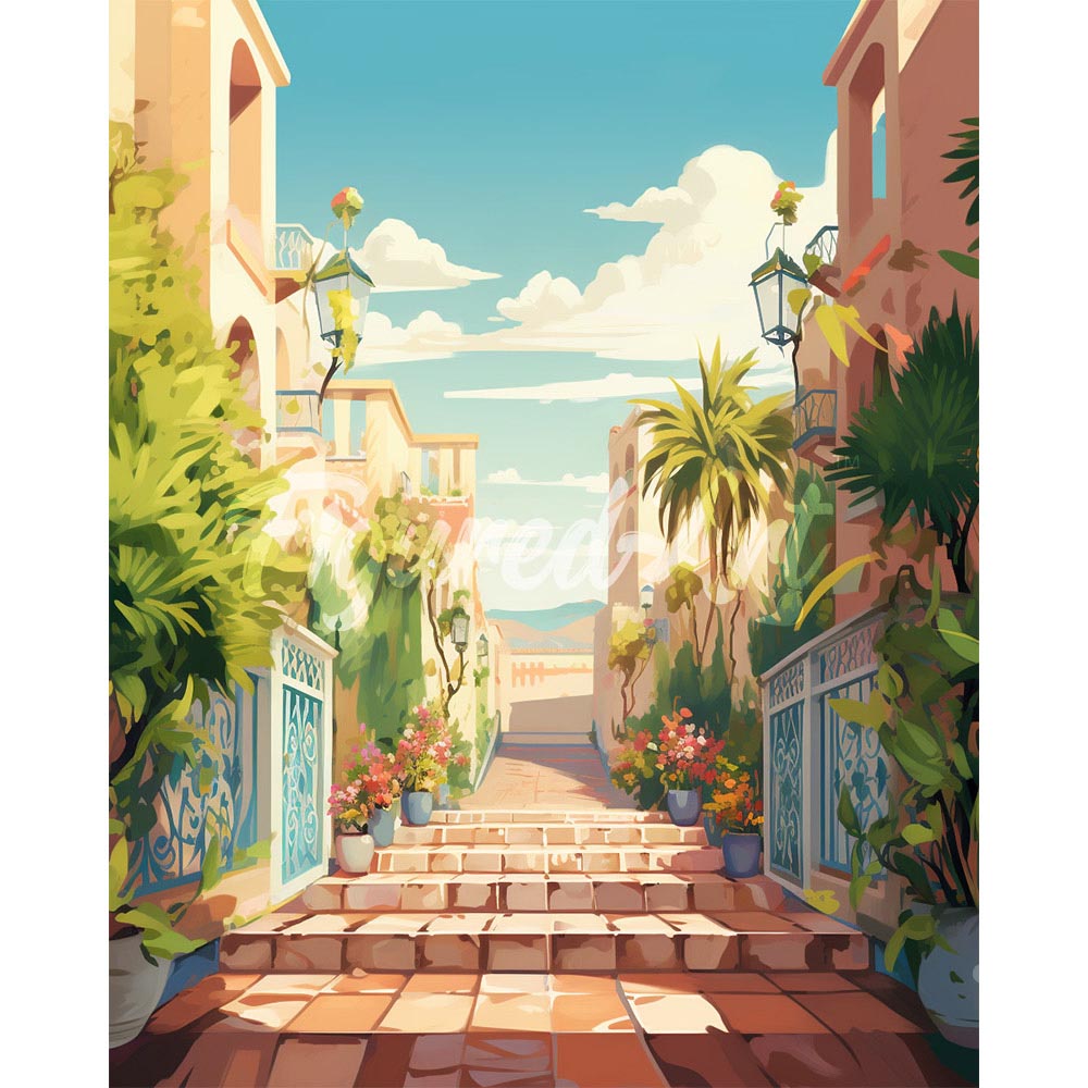 Diamond Painting - Coastal Staircase