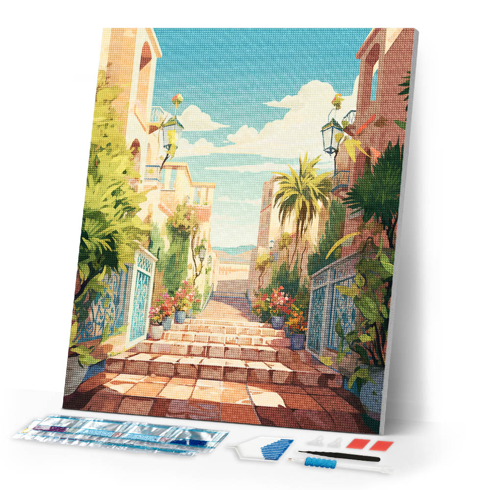Diamond Painting - Coastal Staircase