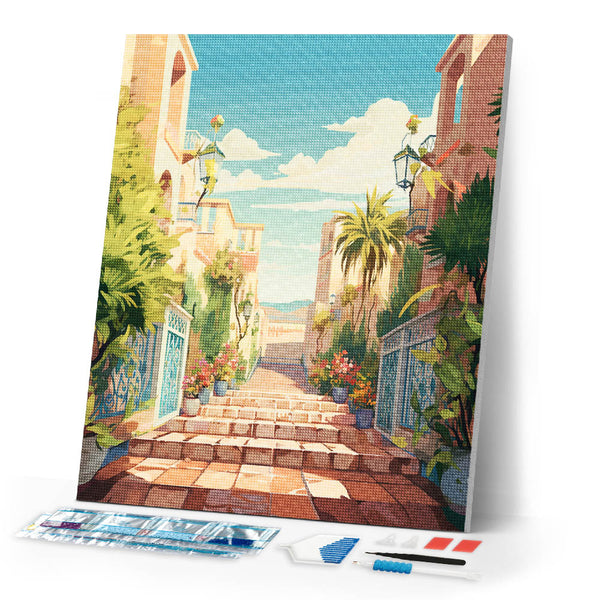Diamond Painting - Coastal Staircase