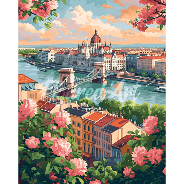 Diamond Painting - Budapest in Bloom