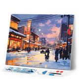 Diamond Painting - Retro Japan Winter Street