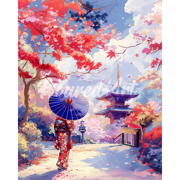 Diamond Painting - Japanese Garden in the Fall