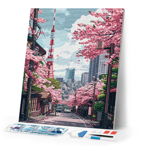 Diamond Painting - Tokyo Sakura Street