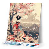 Diamond Painting - Vintage Sakura Lady