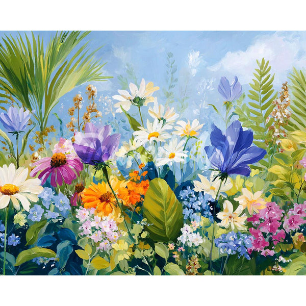Diamond Painting - Colorful Floral Field