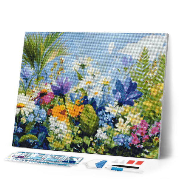 Diamond Painting - Colorful Floral Field
