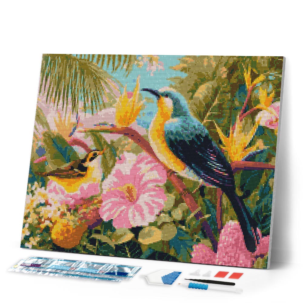 Diamond Painting - Tropical Garden Birds
