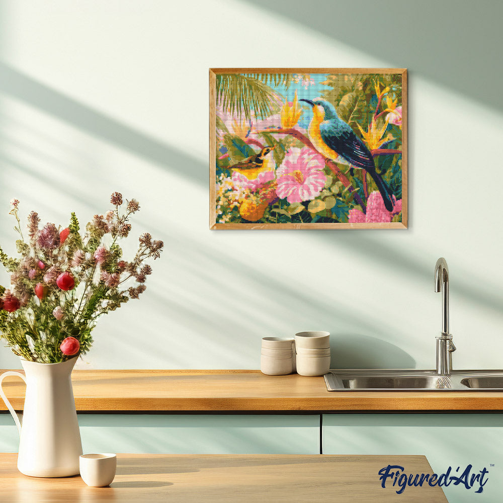 Diamond Painting - Tropical Garden Birds