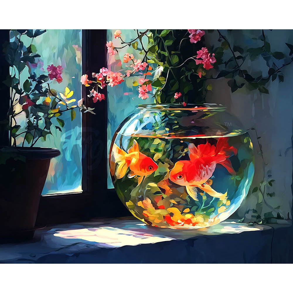Diamond Painting - Sunlit Fishbowl