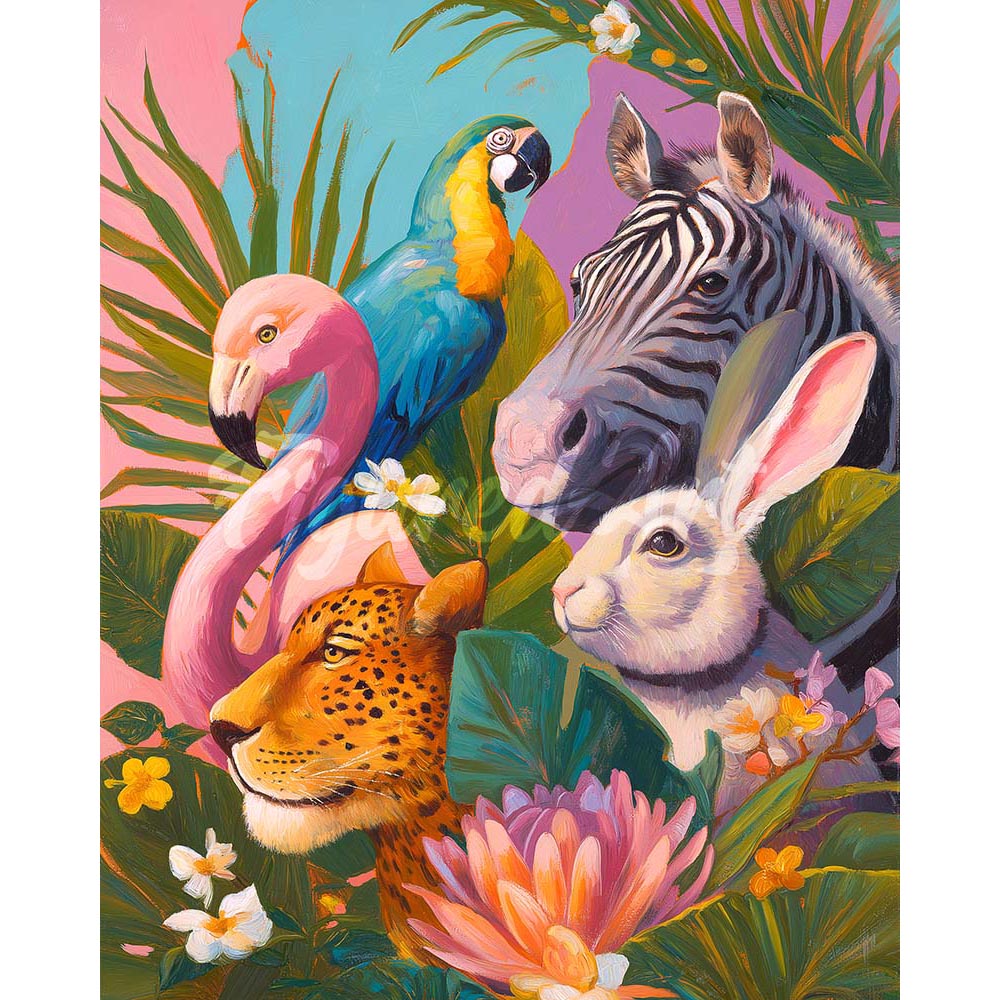 Diamond Painting - Jungle Friends