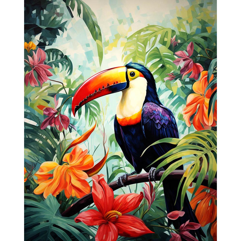 Diamond Painting - Toucan in the Jungle