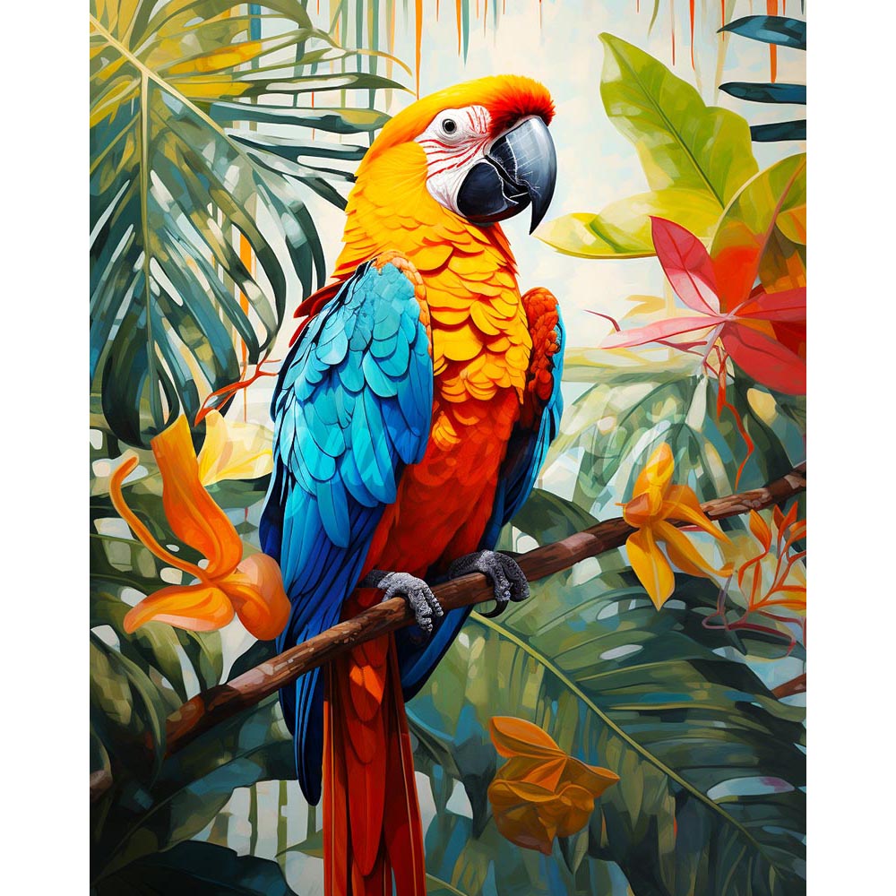 Diamond Painting - Tropical Macaw