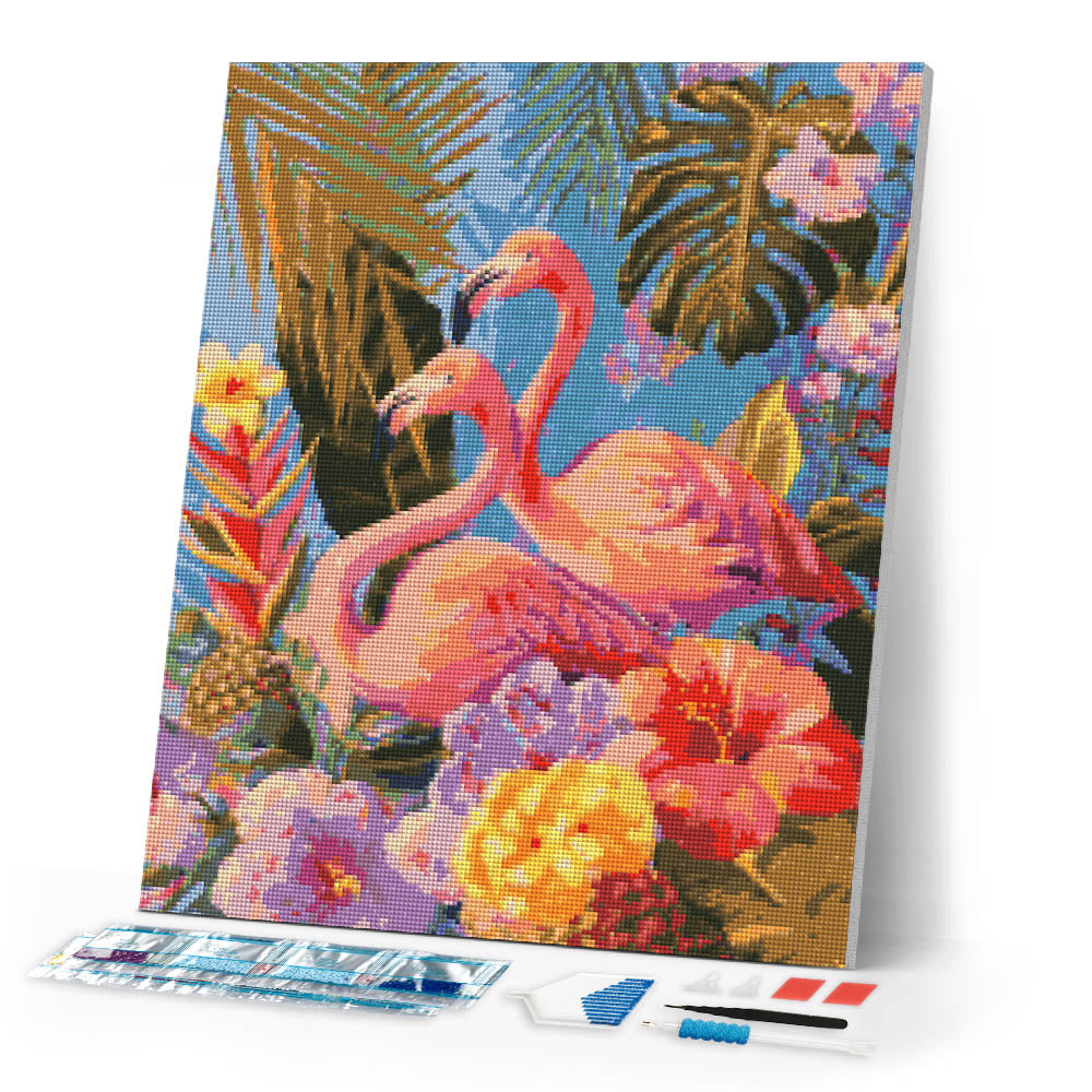 Diamond Painting - Twin Flamingos