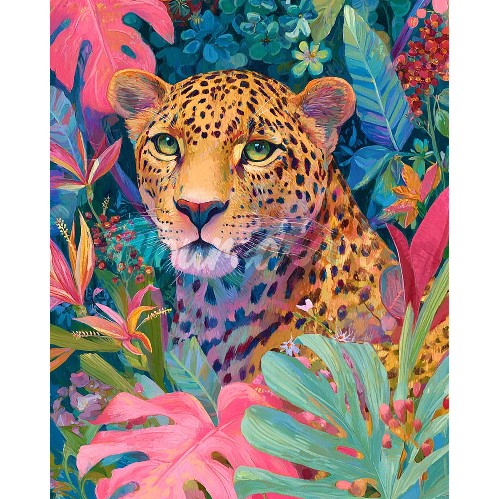 Diamond Painting - Tropical Leopard