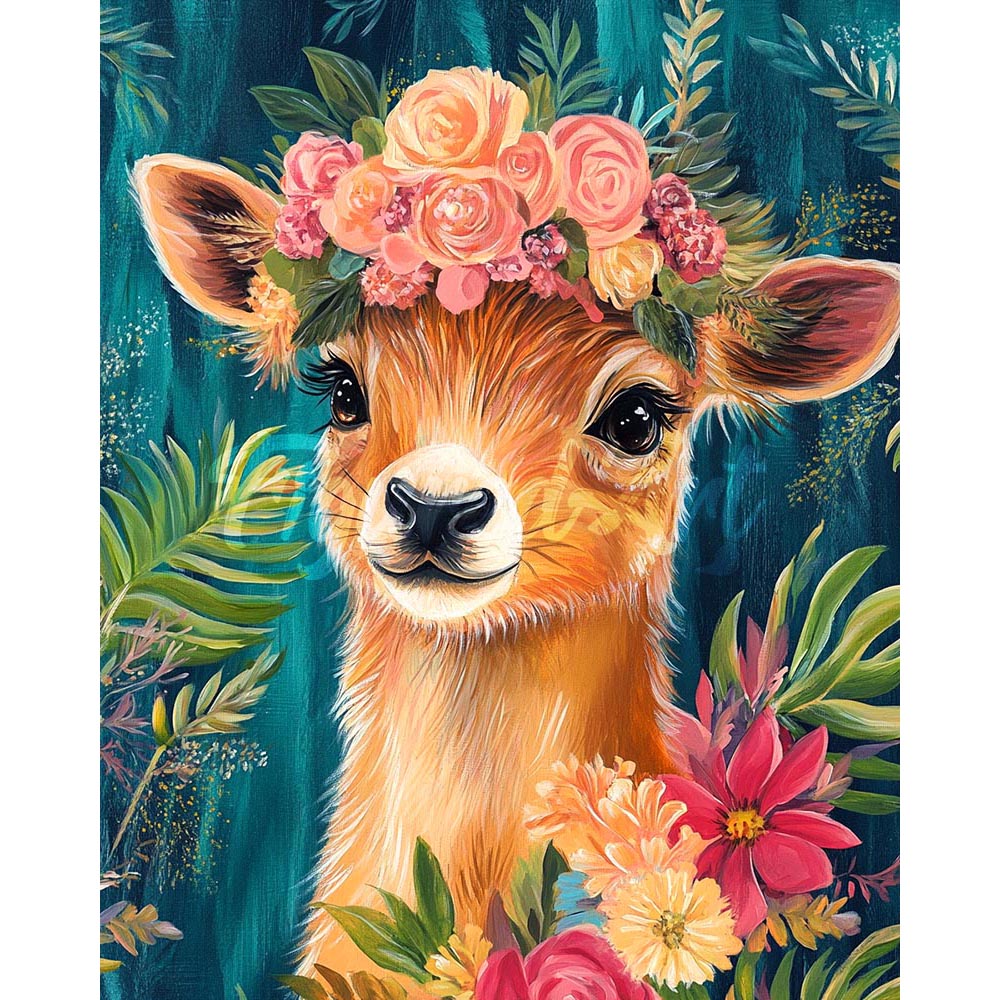 Diamond Painting - Floral Fawn