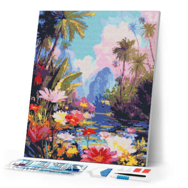 Diamond Painting - Tropical Lake