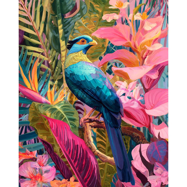Diamond Painting - Tropical Blue Bird