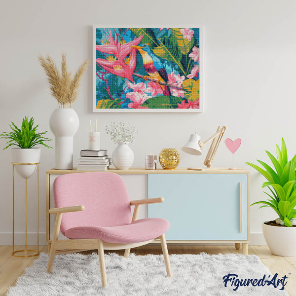 Diamond Painting - Tropical Jungle Bird