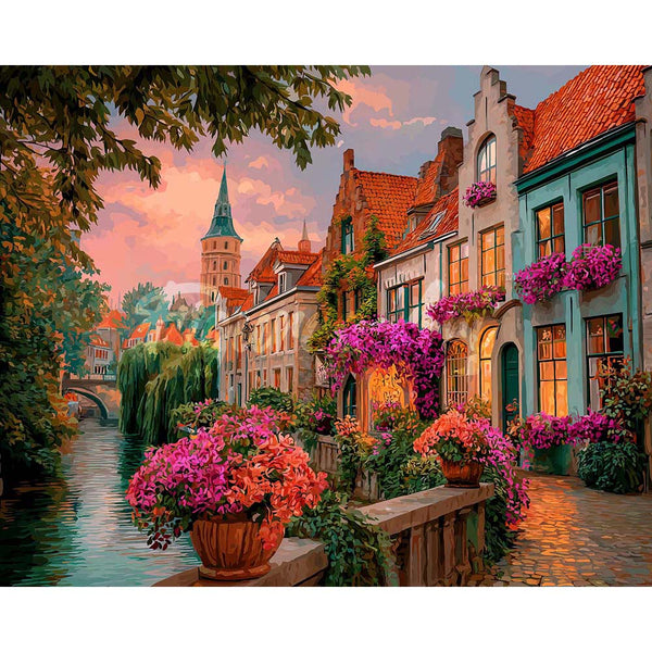 Diamond Painting - Canal Houses