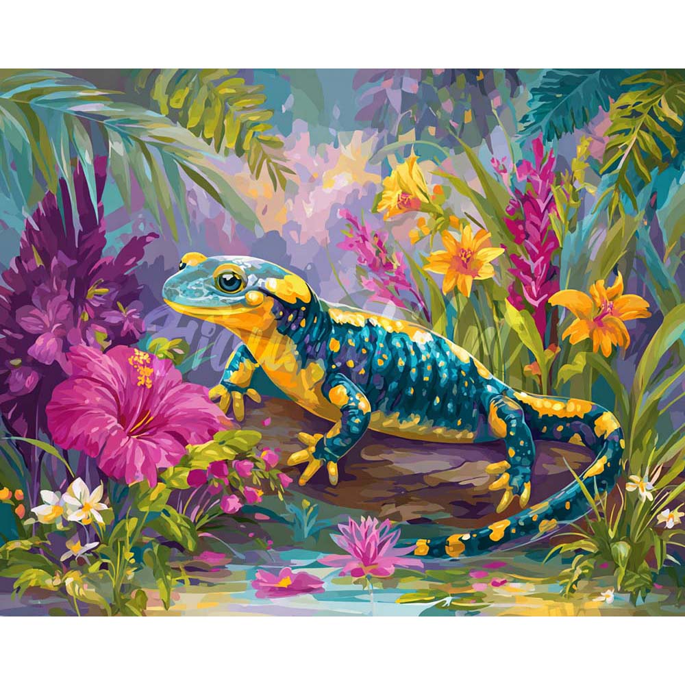 Diamond Painting - Happy Salamander