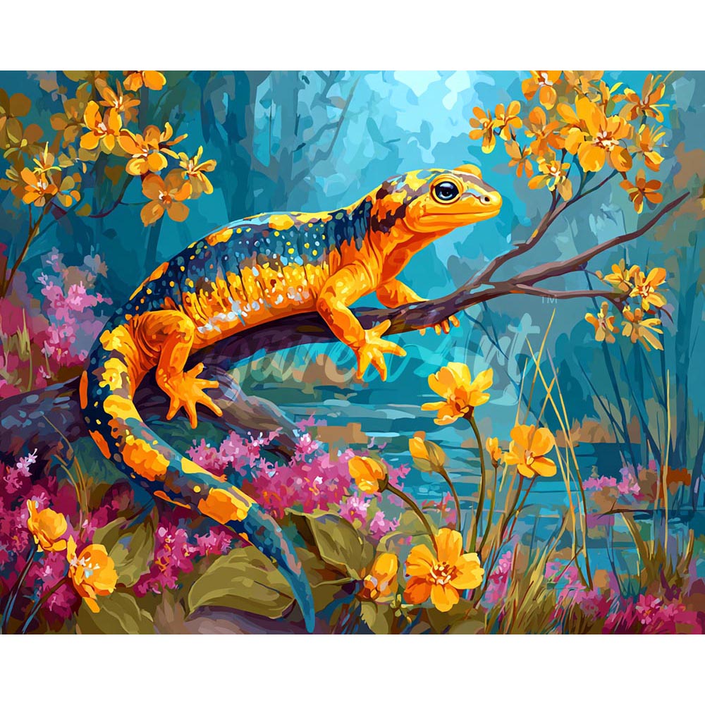 Diamond Painting - Golden Salamander
