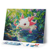 Diamond Painting - Swimming Axolotl