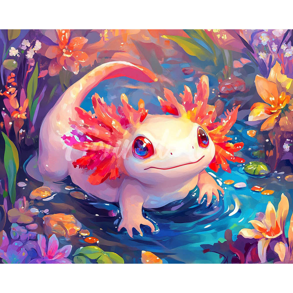 Diamond Painting - Cute Axolotl