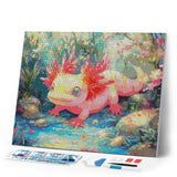 Diamond Painting - Sunbathing Axolotl
