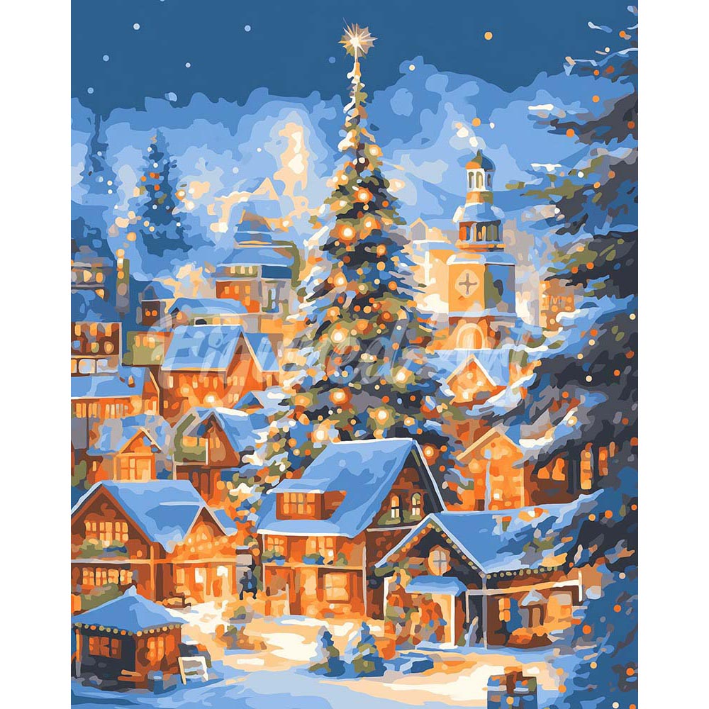 Diamond Painting - Sparkling Christmas Village