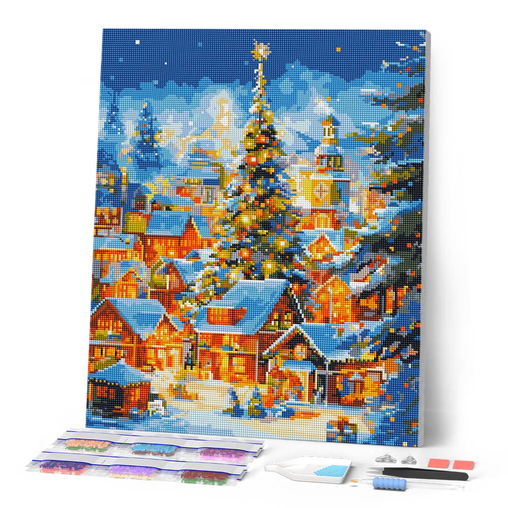 Diamond Painting - Sparkling Christmas Village