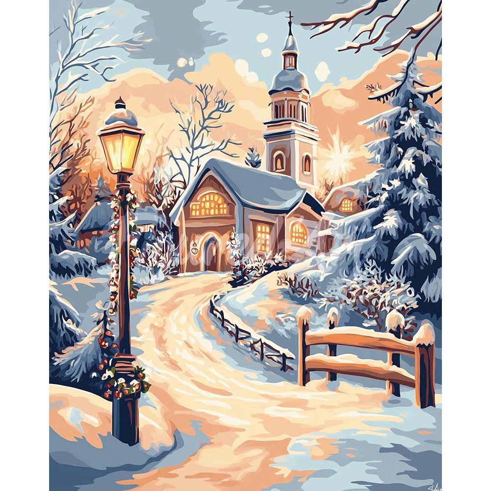 Diamond Painting - Path to the Chapel