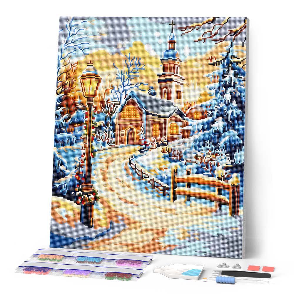 Diamond Painting - Path to the Chapel