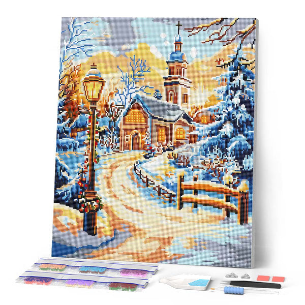 Diamond Painting - Path to the Chapel