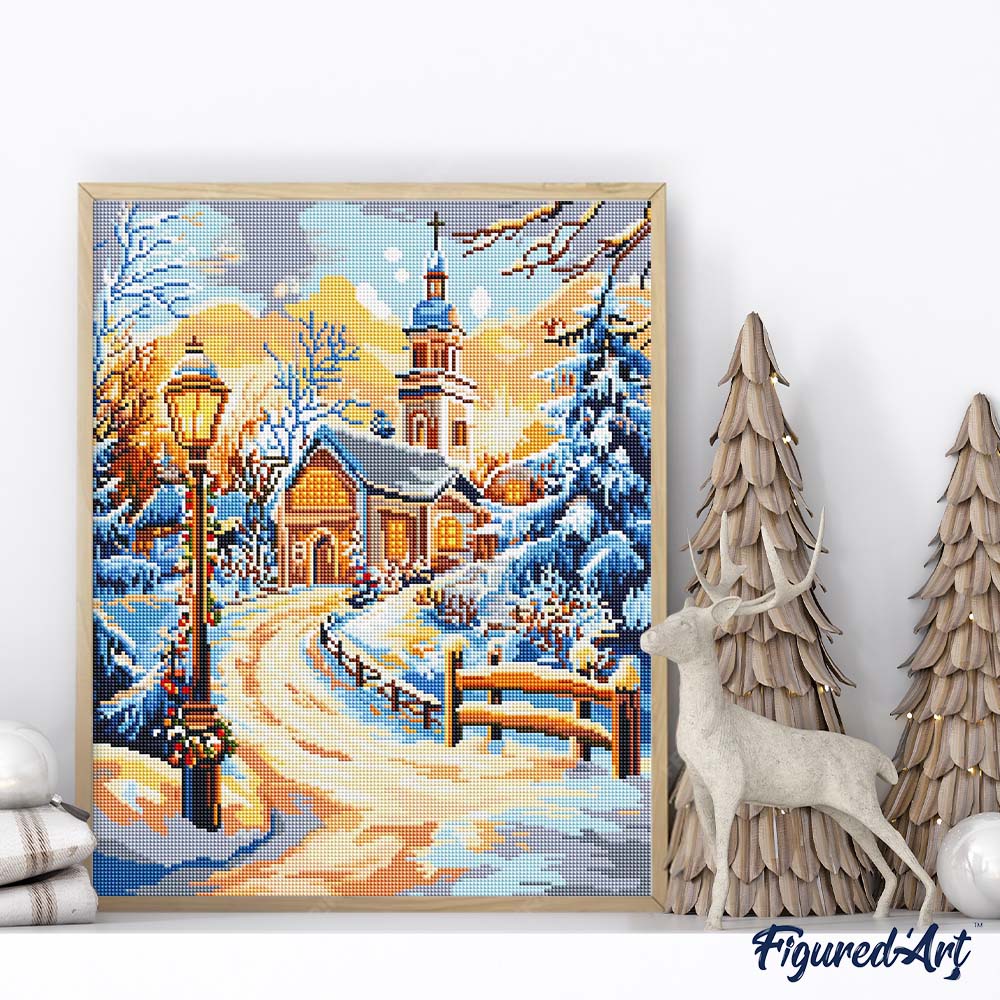 Diamond Painting - Path to the Chapel