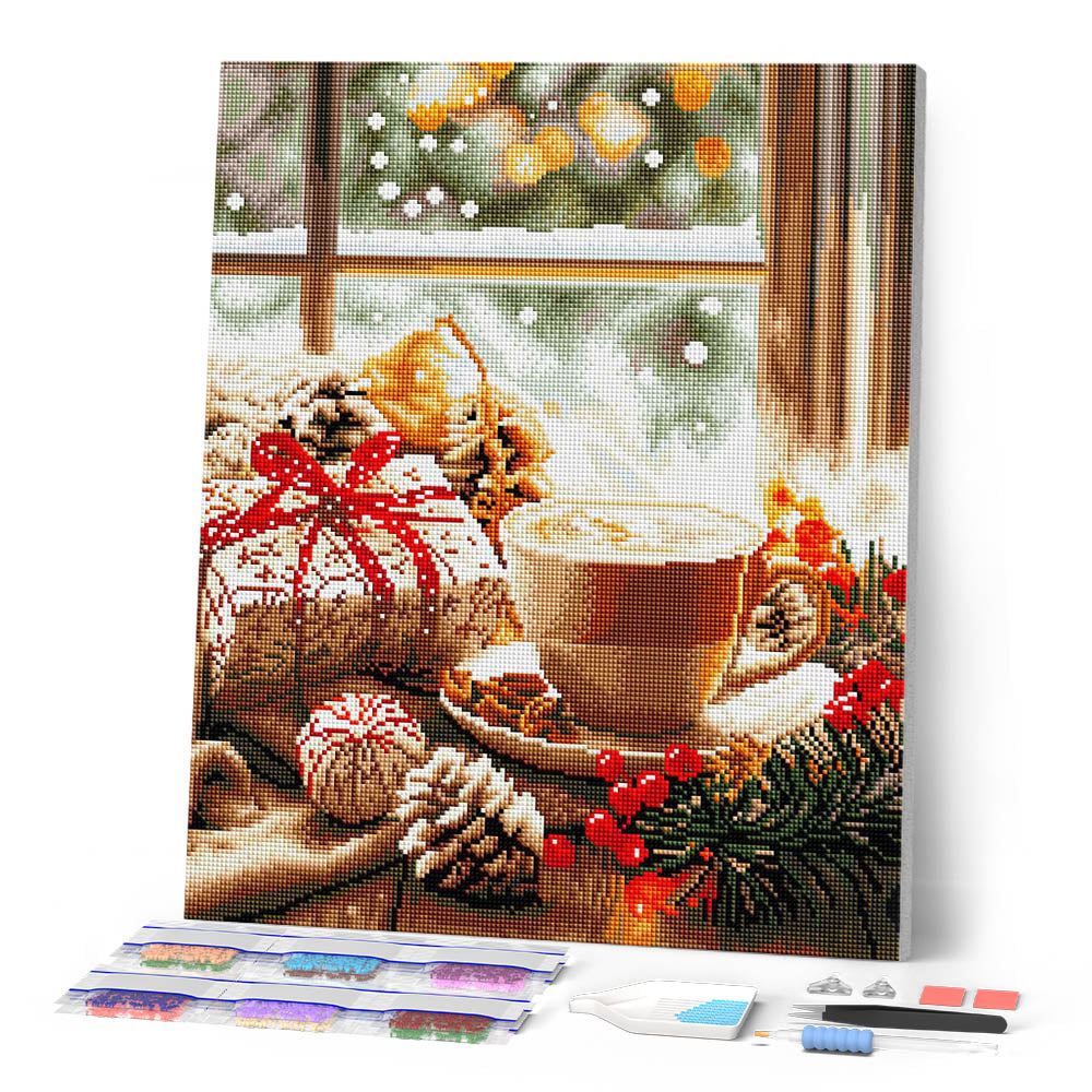 Diamond Painting - Holiday Coffee Time