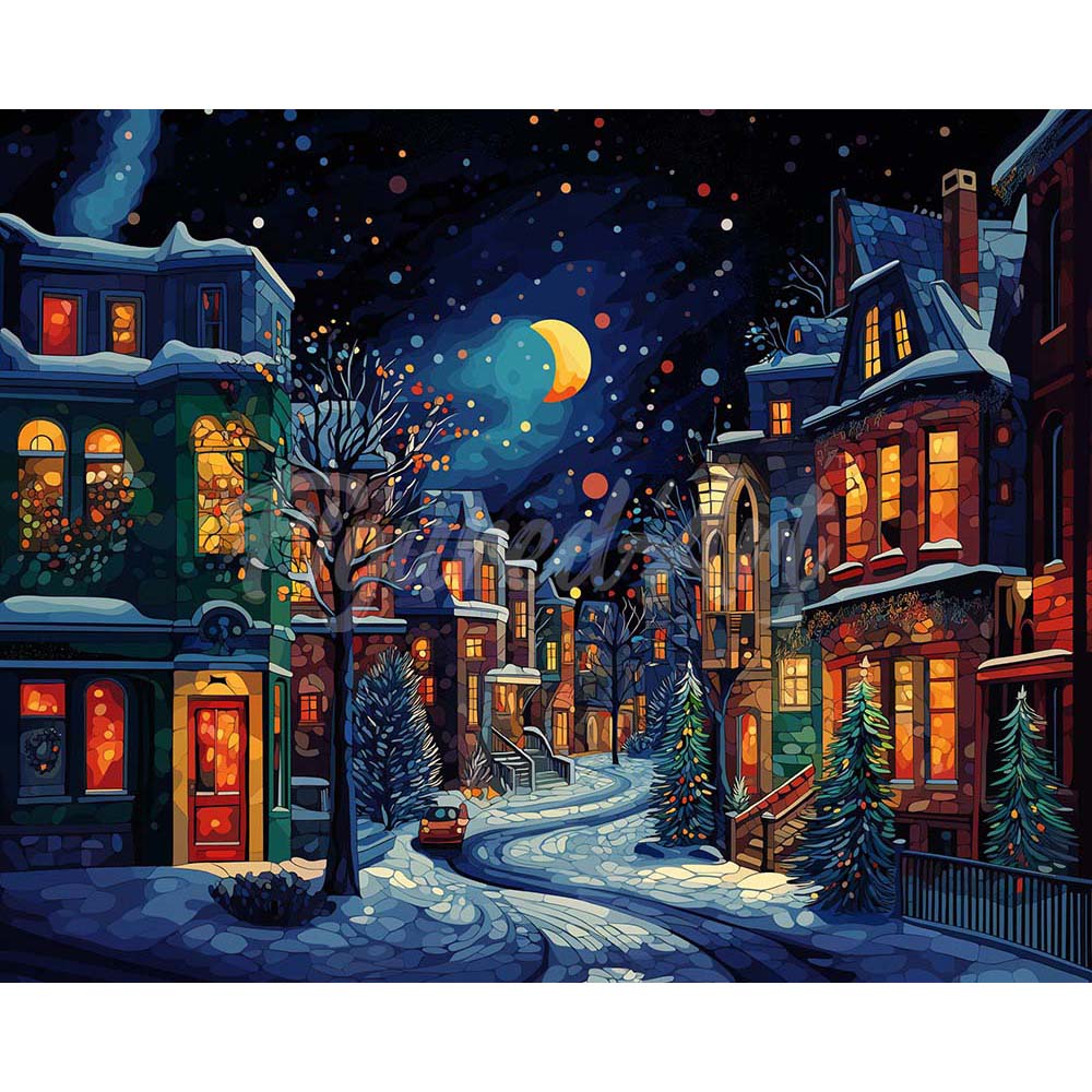 Diamond Painting - Crescent Over Winter