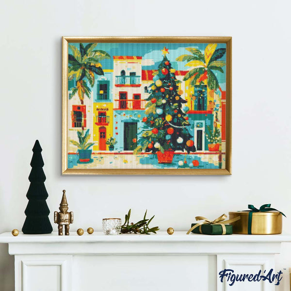 Diamond Painting - Colorful Holiday Plaza