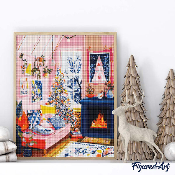 Diamond Painting - Artistic Holiday Corner