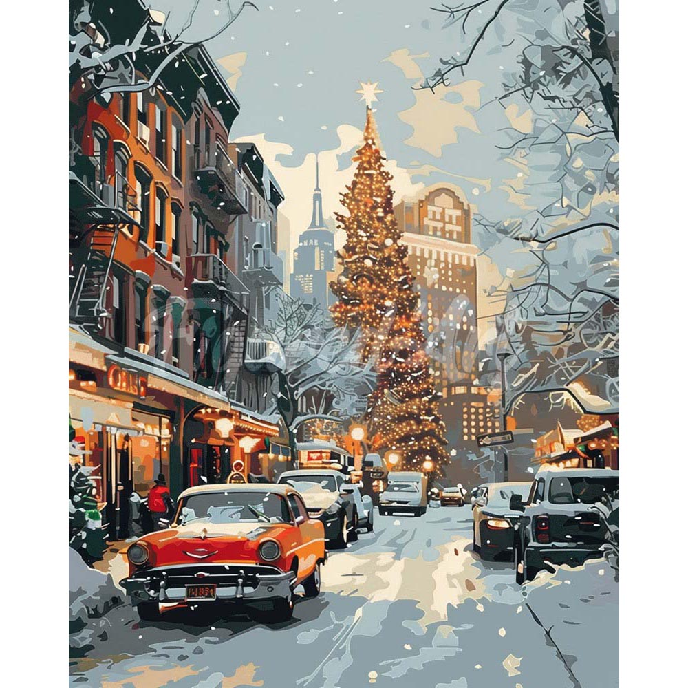 Diamond Painting - New York Winter Street