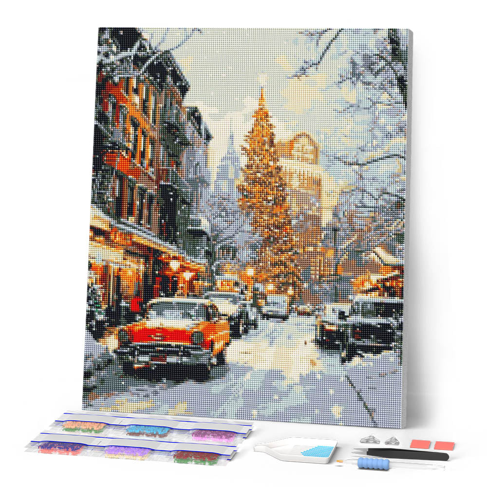 Diamond Painting - New York Winter Street
