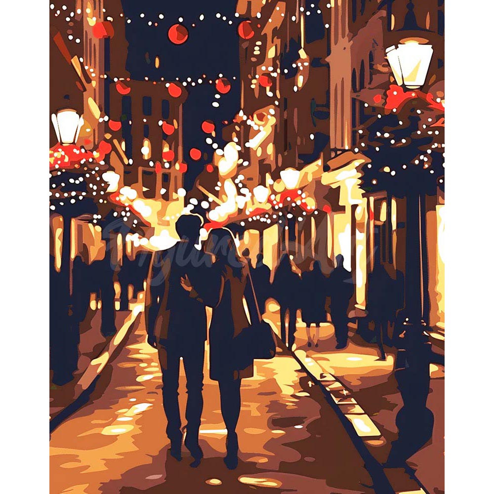 Diamond Painting - Romantic Christmas Night