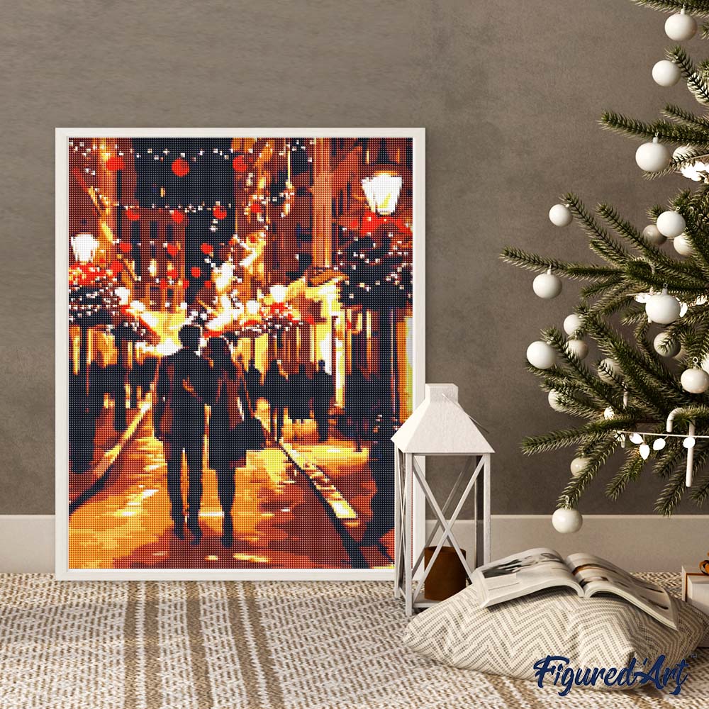 Diamond Painting - Romantic Christmas Night