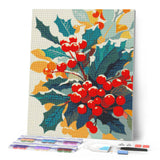 Diamond Painting - Snowy Holly