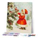 Diamond Painting - Christmas Cute Girl 2
